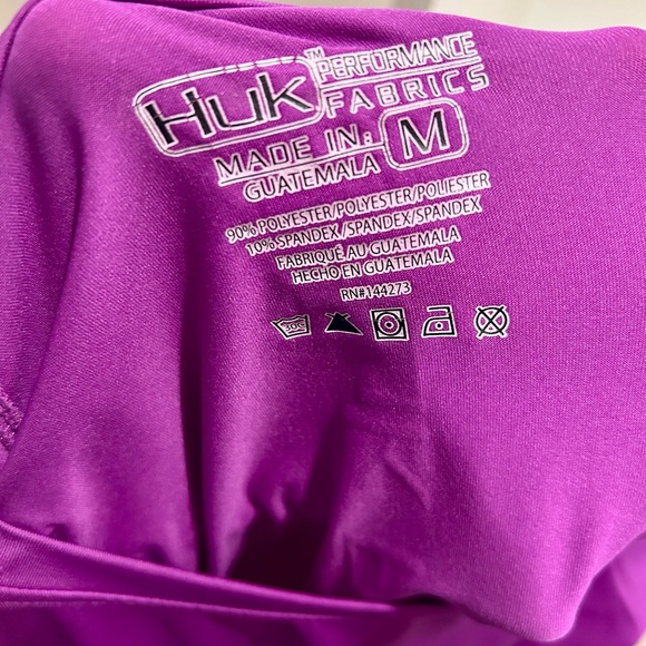 Huk Women's Long Sleeve Purple Fishing Tee - Picture 4 of 4
